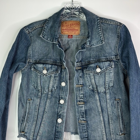 Lucky Brand The Tomboy Trucker Denim Jacket Size Small - Picture 2 of 9